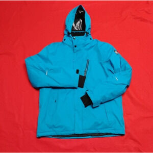 Killtec Technical Outdoor Ski Snowboard Level 3 Plaid Jacket Youth Size L blue